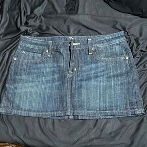 Denim mini skirt- 2% spandex
